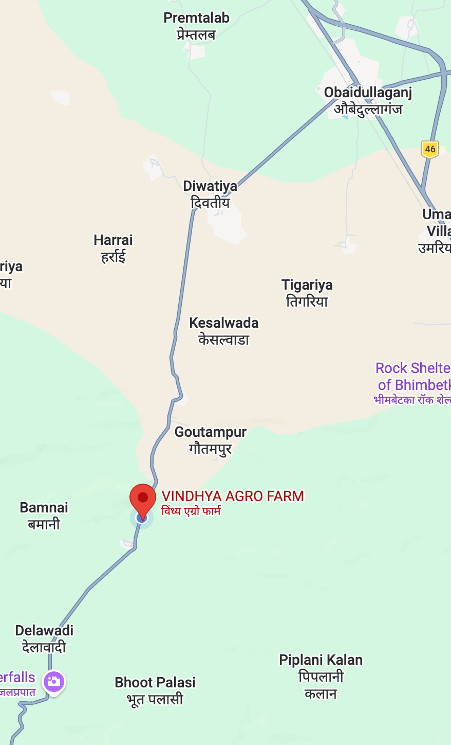 vindhya agro map